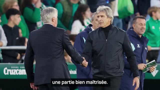 16e j. - Ancelotti satisfait après le nul contre le Betis