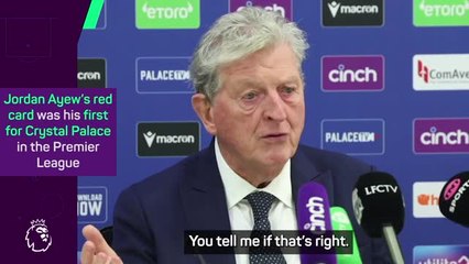 "Just got myself another b*********" - Hodgson fumes at Ayew red card