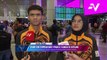 Kepulangan atlit boling padang remaja negara, Idham Amin dan Aleena Ahmad setelah sumbang perak & gangsa di Kejohanan Remaja Dunia