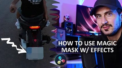 How to use the powerful magic mask tool with effects in davinci resolve?