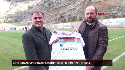 Gümüşhanespor'dan Filistin'e destek için özel forma