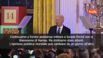 Biden: Aiuti militari a Israele finch? non ci libereremo di Hamas