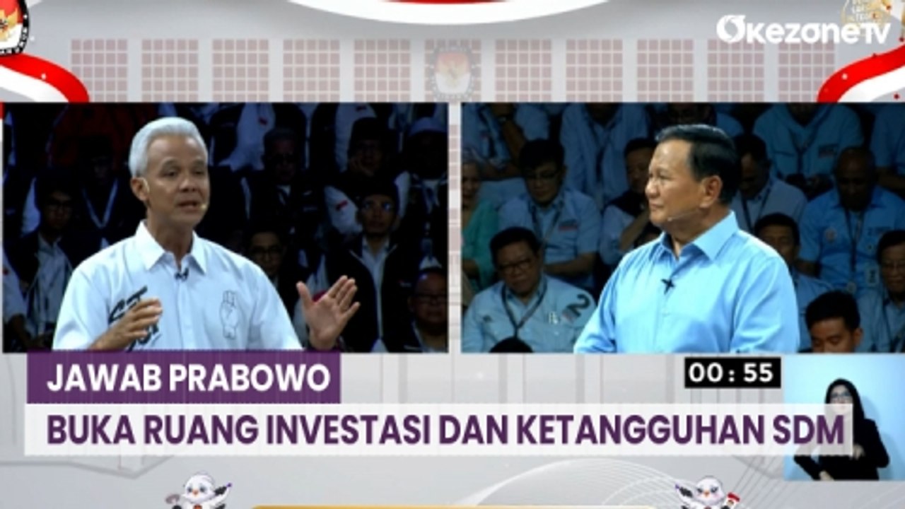 Jawab Prabowo Soal Sulitnya Masyarakat Dapat Kerja, Ganjar : Buka Ruang Investasi dan Ketangguhan SDM