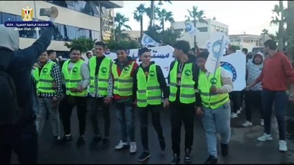 مسيرة حاشدة من حزبي مصر أكتوبر ومستقبل وطن  تجوب شوارع الاسكندرية