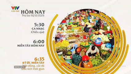 แวดวงทีวีเวียดนาม (ช่อง VTV Cần Thơ) (12 ธันวาคม 2023) (05.19 น.)