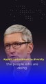 apple's commitment to diversity || Tim Cook