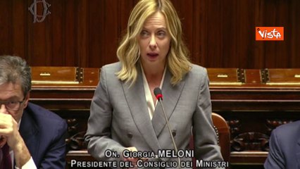Meloni: "Italia credibile grazie a Governo e Giorgetti". L'applauso dai banchi della maggioranza