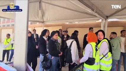 الناخبون يصطفون أمام اللجان بالقطامية في اليوم الثالث من التصويت بالانتخابات الرئاسية