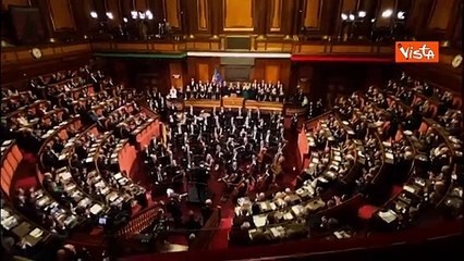 Enrico Mentana al concerto di Natale al Senato