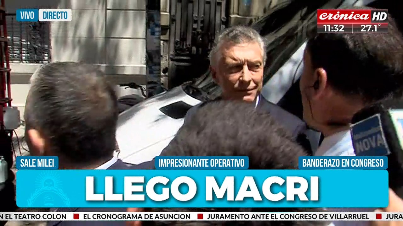 Así llegó Mauricio Macri a la asunción de Javier Milei: "Empieza una linda etapa"