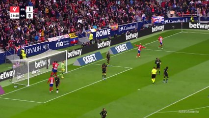 Özet | Atletico Madrid - Almeria: 2-1 | 16. Hafta - La Liga | 2023-24 Sezonu
