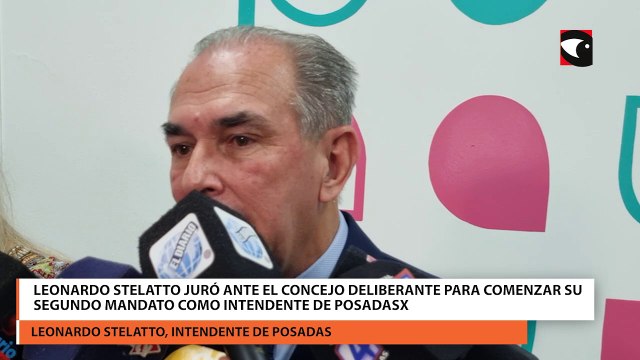 Leonardo Stelatto juró ante el Concejo Deliberante para comenzar su segundo mandato como intendente de Posadas