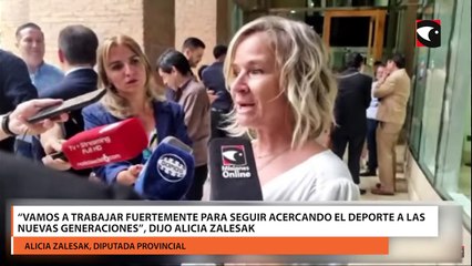 “Vamos a trabajar fuertemente para seguir acercando el deporte a las nuevas generaciones”, dijo Alicia Zalesak