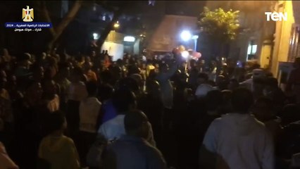 توافد الأهالي على لجان الانتخابات الرئاسية في المعصرة