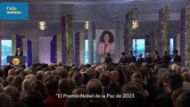 La activista iraní Narges Mohammadi recibe el Nobel de la Paz desde prisión