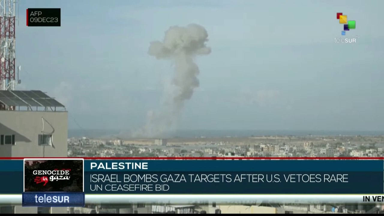 Israel bombs Gaza targets after U.S vetoes rare UN ceasefire bid