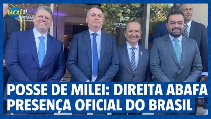 Posse de Milei: Políticos da direita brasileira abafam presença de representante oficial do país