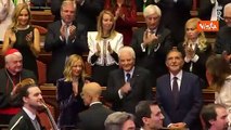 Concerto di Natale al Senato, standing ovation per Mattarella