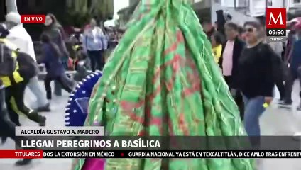 Cientos de peregrinos llegan a la Basílica de Guadalupe previo al 12 de diciembre