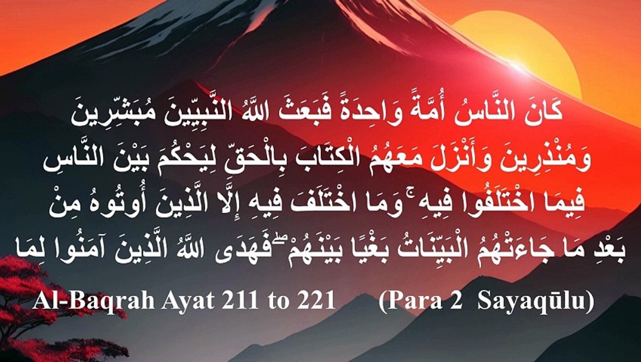 ||Surah Al Baqarah|| Al-Baqarah|| Ayat 211-221|| by Syed Saleem Bukhari||
