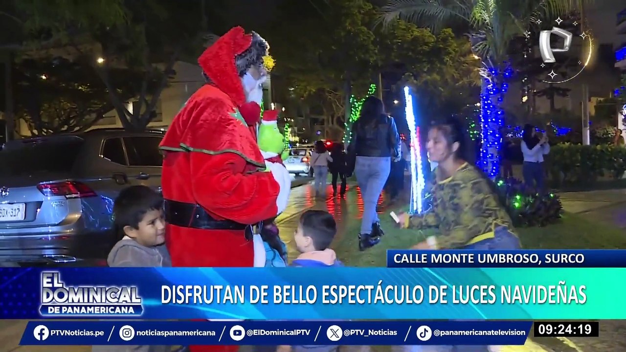 ¡Surco se viste de Navidad! Conozca más detalles del espectáculo de luces de la calle Monte Umbroso