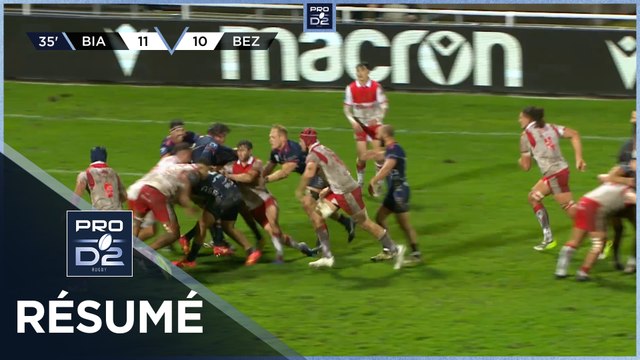 PRO D2 Saison 2023-2024 J13 - Résumé Biarritz Olympique - AS Béziers Hérault