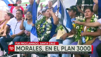 “Voy a ser candidato”, confirma Evo y es proclamado por el masismo en Santa Cruz