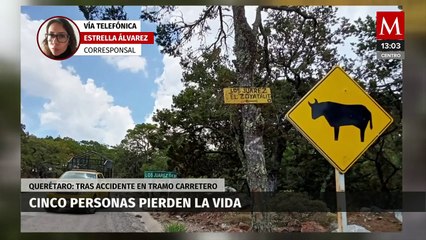 Mueren cinco personas tras caer a un barranco en Cadereyta de Montes, Querétaro