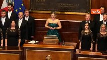 Enrico Mentana al concerto di Natale al Senato