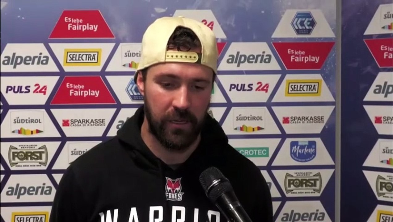 Mike Halmo (HCB) nach dem Sieg gegen Linz