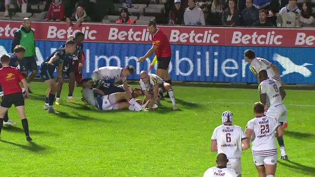 TOP 14 - Essai de Louis BIELLE-BIARREY (UBB) - Union Bordeaux Bègles - Montpellier Hérault Rugby