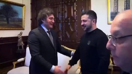 Javier Milei recibió a Zelensky