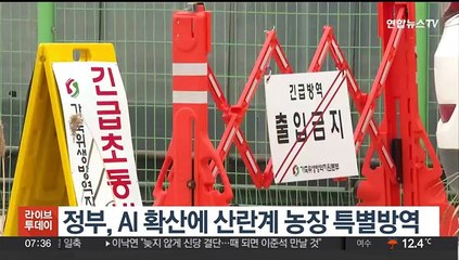 정부, AI 확산에 산란계 농장 특별방역