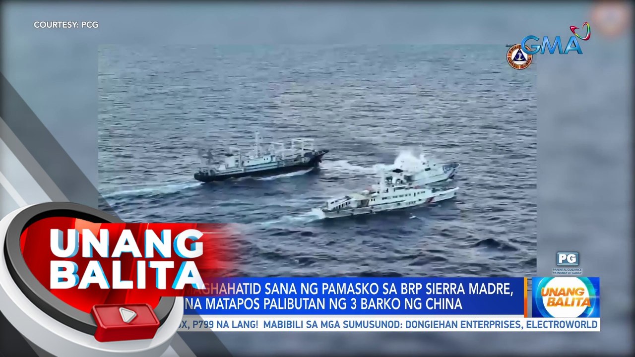 Convoy na maghahatid sana ng pamasko sa BRP Sierra Madre, umatras muna matapos palibutan ng 3 barko ng China | UB