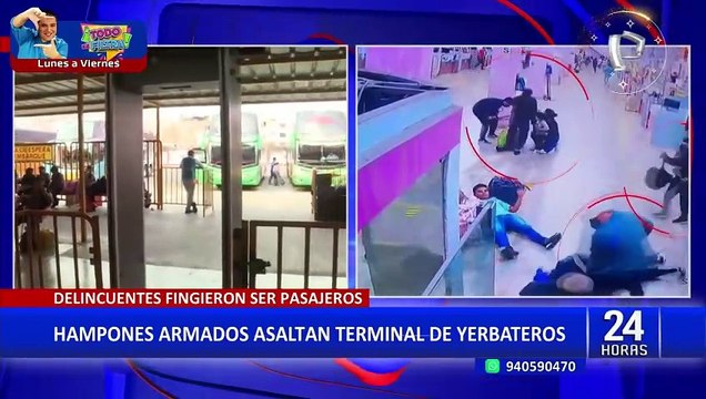 Hampones armados asaltan Terminal de Yerbateros