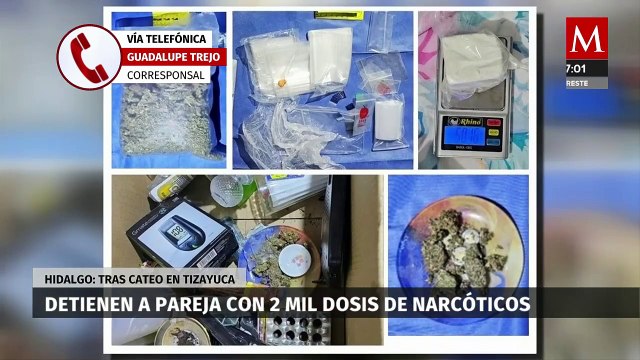 Detienen a una mujer venezolana junto a su pareja por narcóticos en Tizayuca, Hidalgo