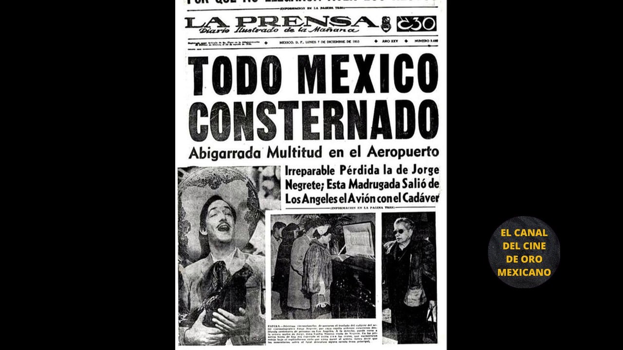 ⭐️Desconsolado PEDRO INFANTE lucía abatido en el funeral del ídolo del Cine de Oro Jorge Negrete⭐️