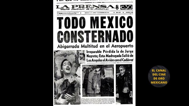 ⭐️Desconsolado PEDRO INFANTE lucía abatido en el funeral del ídolo del Cine de Oro Jorge Negrete⭐️