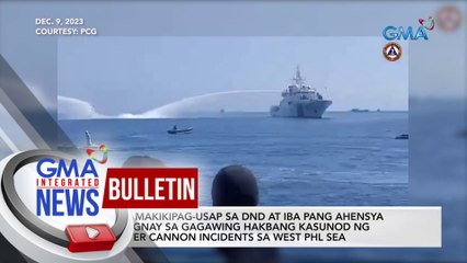 Download Video: AFP, makikipag-usap sa DND at iba pang ahensya kaugnay sa gagawing hakbang kasunod ng water cannon incidents sa West PHL Sea  | GMA Integrated News Bulletin