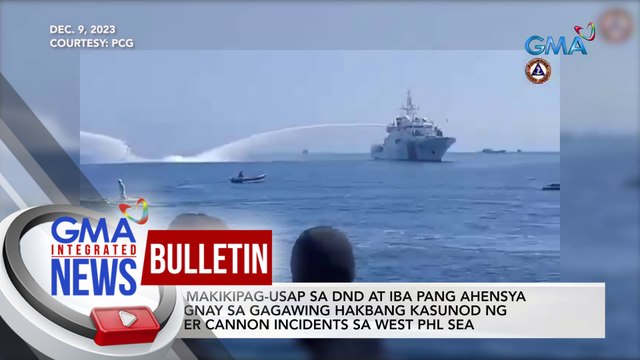 AFP, makikipag-usap sa DND at iba pang ahensya kaugnay sa gagawing hakbang kasunod ng water cannon incidents sa West PHL Sea | GMA Integrated News Bulletin