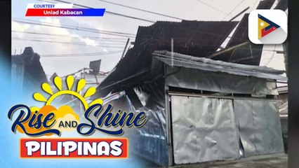 Higit 30 pamilya, apektado ng malakas na hangin at ulan sa Kabacan, Cotabato