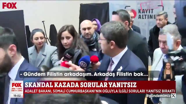 Somali Cumhurbaşkanı’nın oğluna ilişkin soruya Gündem Filistin diye yanıt veren Bakan Tunç: Bu tam anlamıyla bir dezenformasyondur