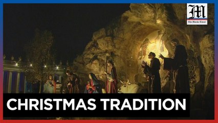 Vatican unveils Nativity Scene, lights Christmas tree