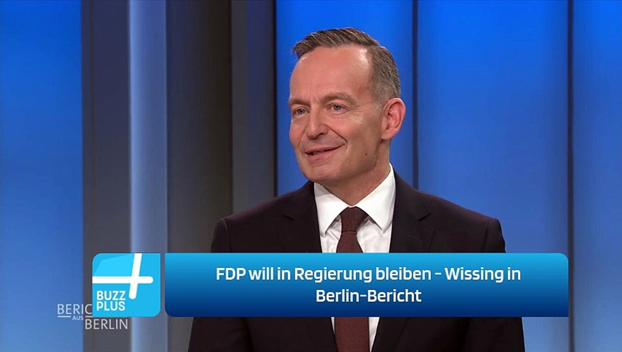 FDP will in Regierung bleiben - Wissing in Berlin-Bericht