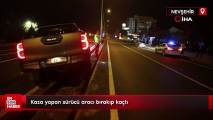 Nevşehir’de kaza yapan sürücü aracı bırakıp kaçtı