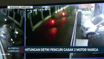 Hitungan Detik! Komplotan Pencuri Gasak 2 Motor Warga