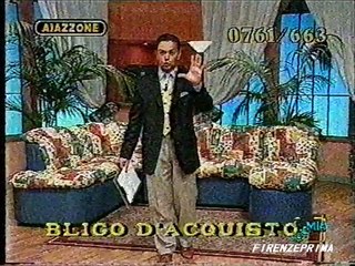 Rete Mia Aiazzone. Televendita  1995