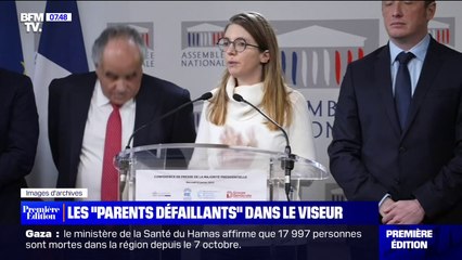 Aurore Bergé souhaite des travaux d’intérêt général pour les "parents défaillants"