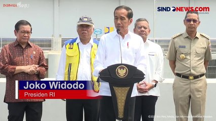 Resmikan Stasiun Pompa Sentiong Ancol, Jokowi: Bisa Kurangi Banjir di Jakarta hingga 62 Persen