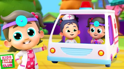 Join the Ambulance Ride with Wheels on the Ambulance Nursery Rhyme for Babies